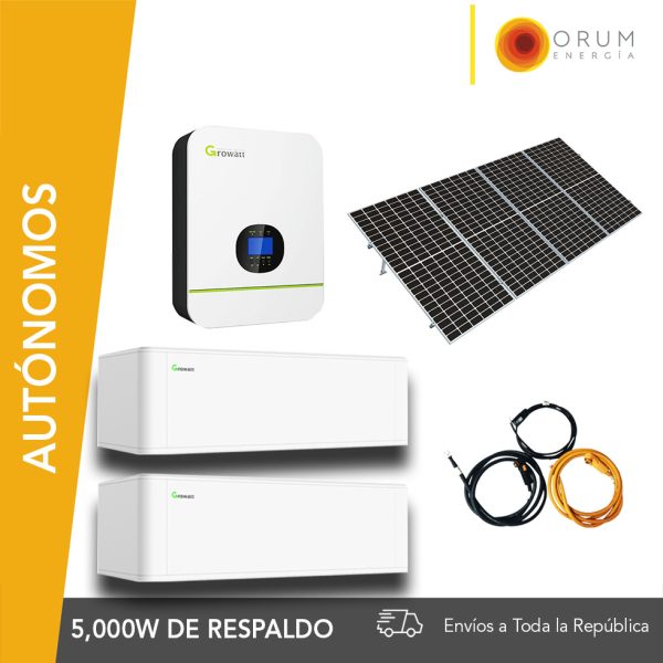 Panel Solar Bateria Litio Autonomo Isla 17 Kwh Dia 120/240v