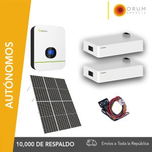 Kit Solar Autónomo – Respaldo Isla 16Kwh día Batería de Litio 10.0Kw