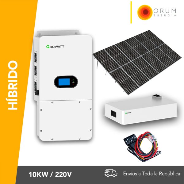 Kit de Paneles Solares Híbrido 10kw Respaldo 5kw