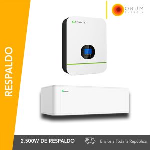 Kit Solar De Respaldo sin Paneles Solares 2500w Batería de Litio
